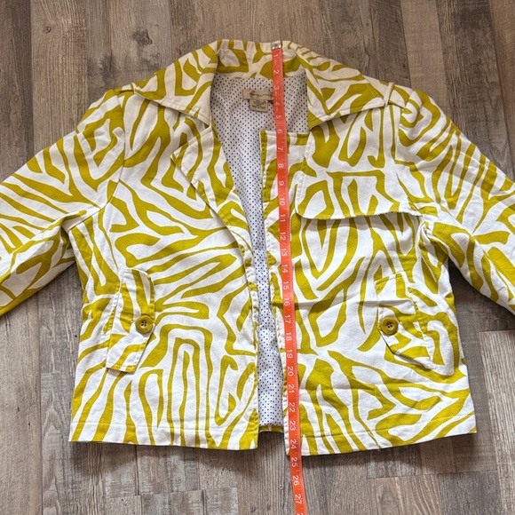 Transitions Stylish Yellow Patterned Jacket size L - Picture 3 of 8